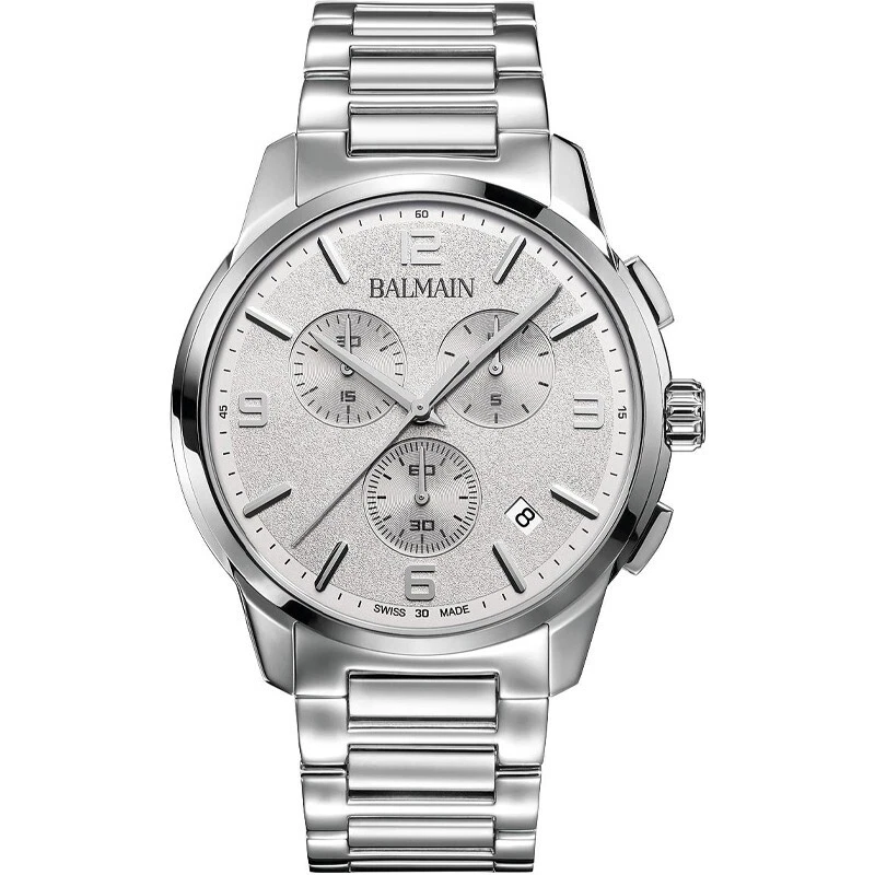 Balmain Madrigal 42mm Chronograph Quartz Silver Dial Men's Watch B74813324