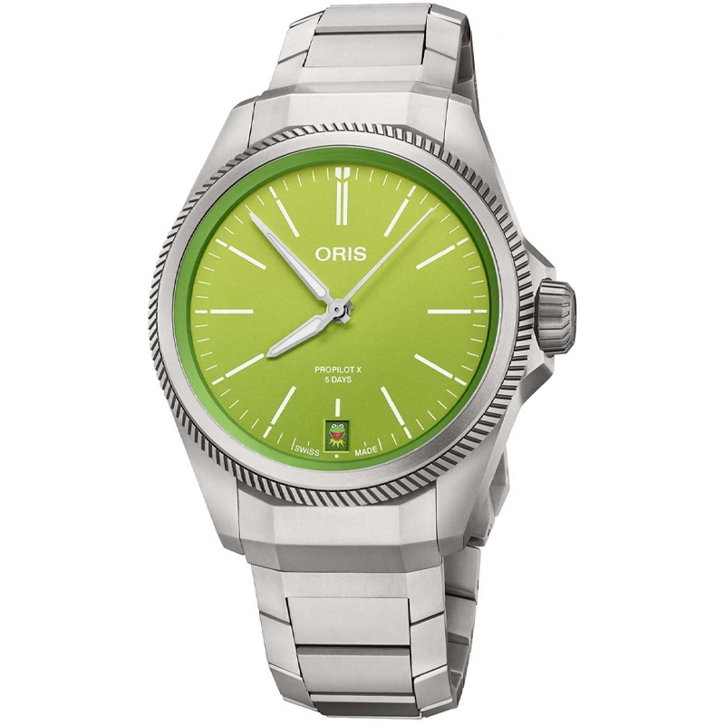 ProPilot X Kermit Titanium Case 39mm Men's Watch 01 400 7778 7157-Set