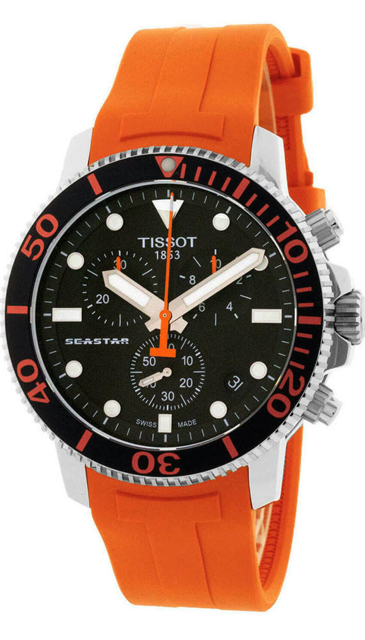 Tissot Seastar 1000 45.5mm CHRONO Black Dial Men's Watch T120.417.17.051.01 T1204171705101