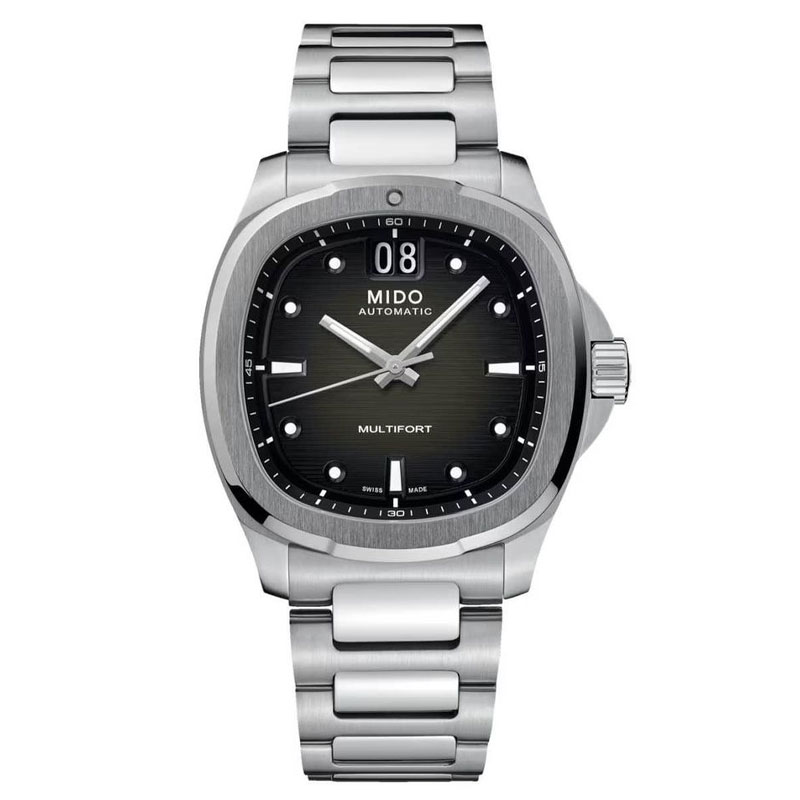 Multifort TV Big Date Grey Dial Steel Men's Watch M0495261108100