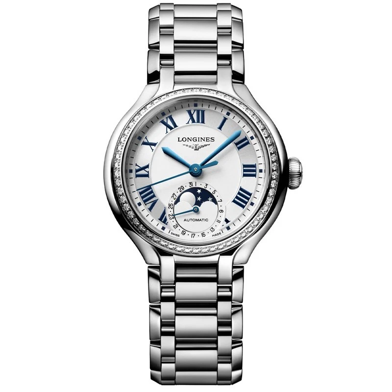 Longines PrimaLuna Moonphase 34mm Opaline Ivory Women's Watch L81260716