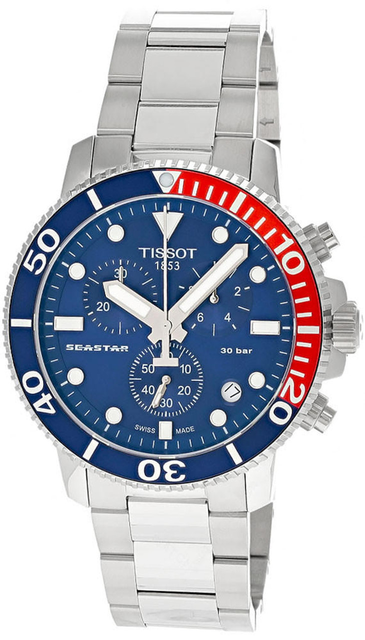 Tissot Seastar 1000 CHRONO 45.5mm Quartz Steel Men's Watch T120.417.11.041.03 T1204171104103
