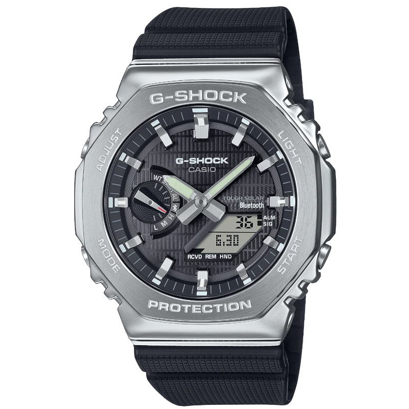 Casio G-Shock G-STEEL Black Dial Black Rubber Strap Men's Watch GBM2100-1A