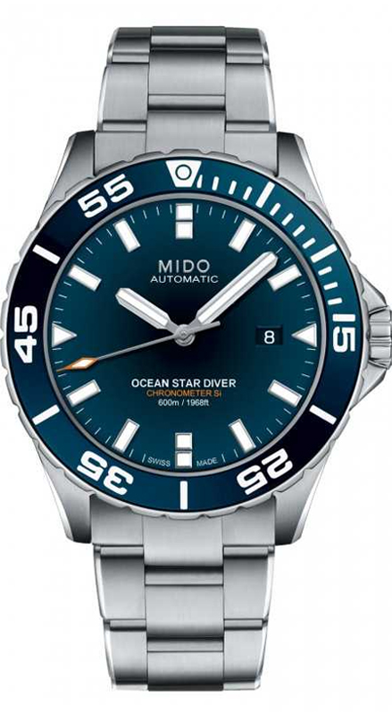 Mido Ocean Star 600 Chronometer Blue Dial Men's Watch M0266081104101
