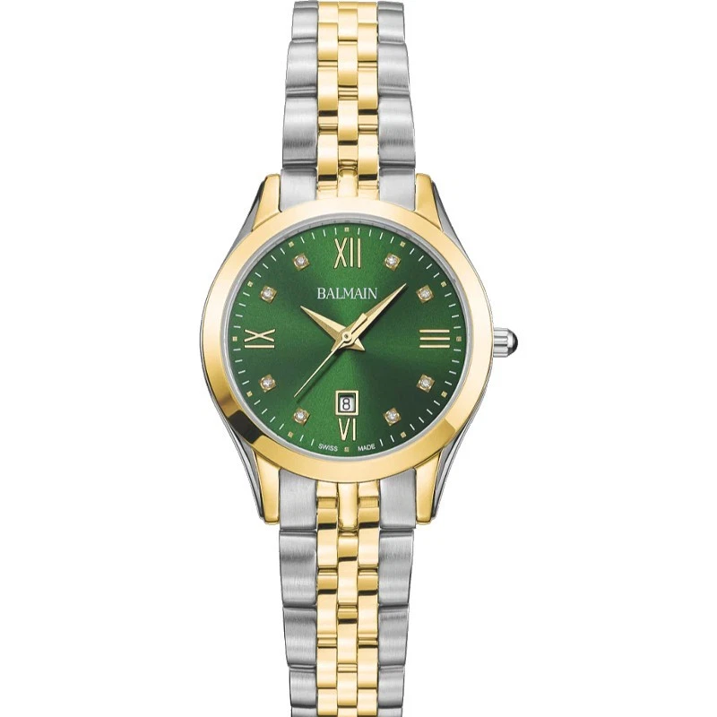 Balmain Classic R 30mm Green Dial Women's Watch B41123175U