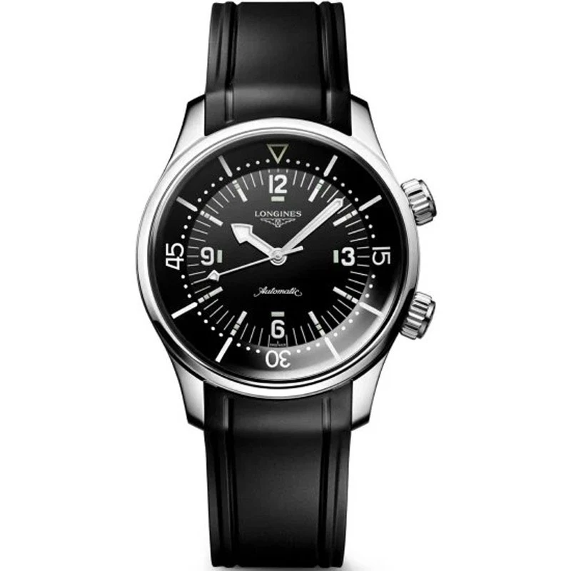 Longines Legend Diver 39mm Black Men's Watch L37644509
