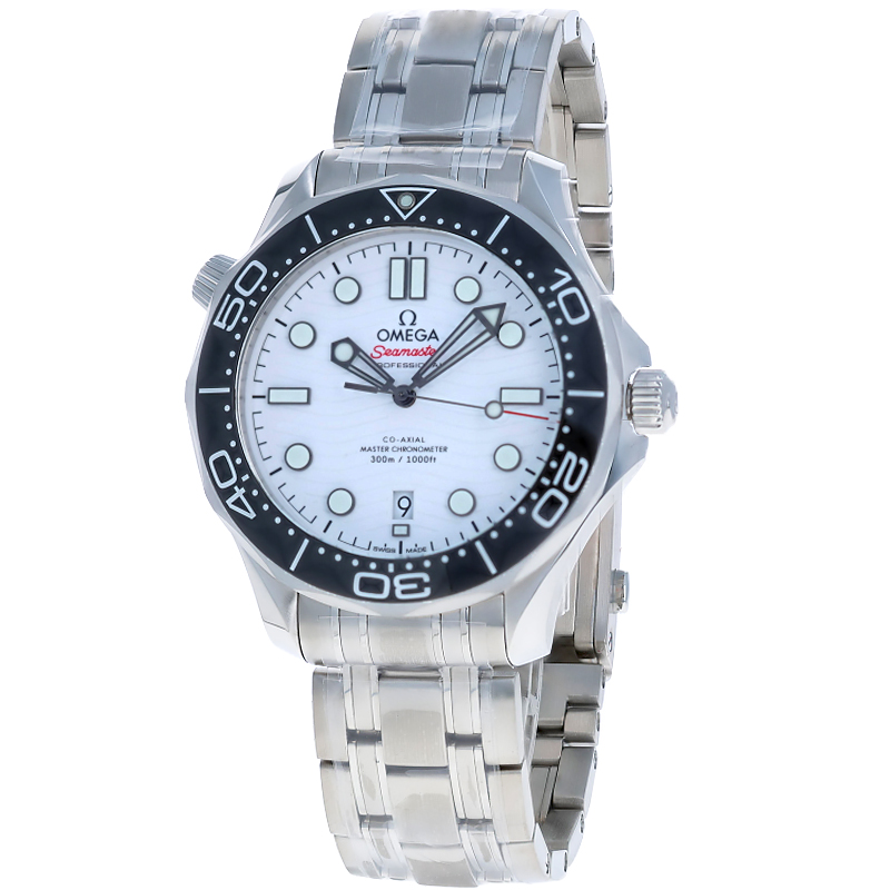 Omega Seamaster Diver 300M White Dial Steel Men's Watch 210.30.42.20.04.001 21030422004001