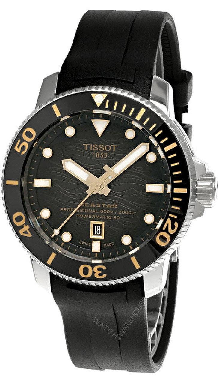 Tissot Seastar 2000 Professional 46mm Rubber Men's Watch T120.607.17.441.01 T1206071744101