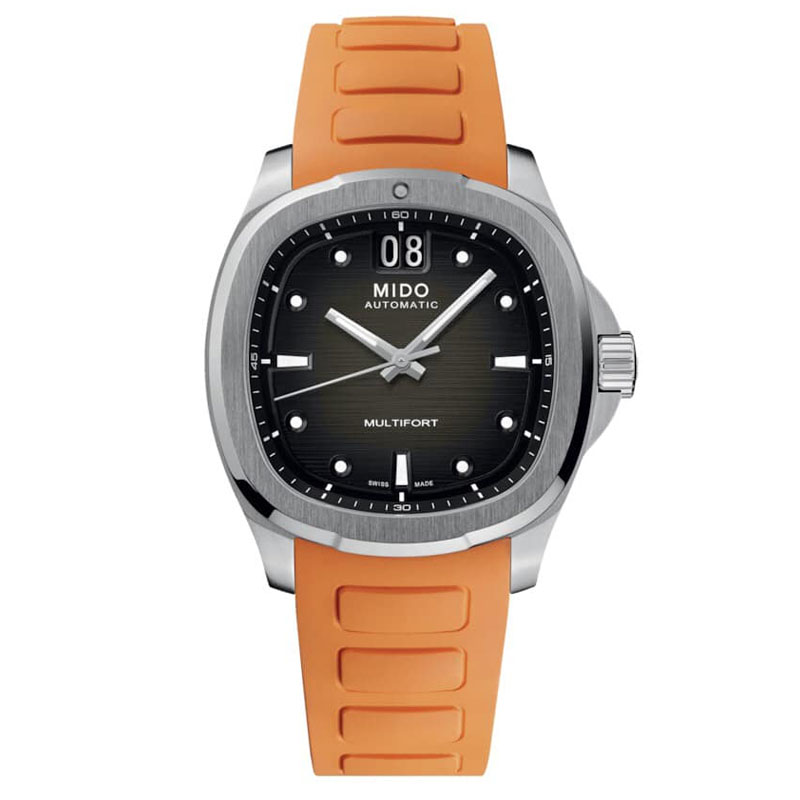 Mido Multifort TV Big Date Grey Rubber M0495261708100