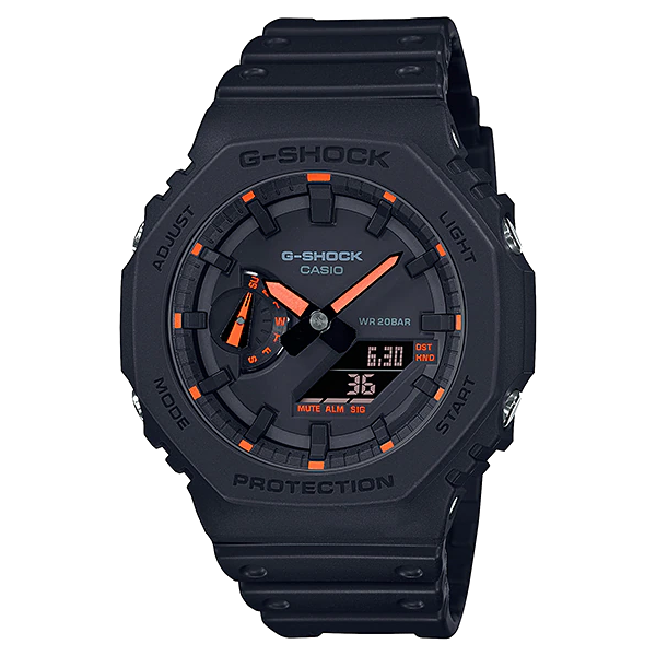 Casio G-Shock Limited Edition Ana-Digi Neon Orange Watch GA2100-1A4