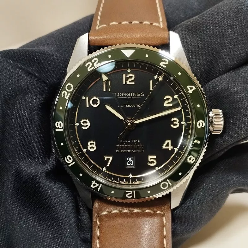 Spirit Zulu Time 42mm Black Dial GMT Men's Watch L38124632