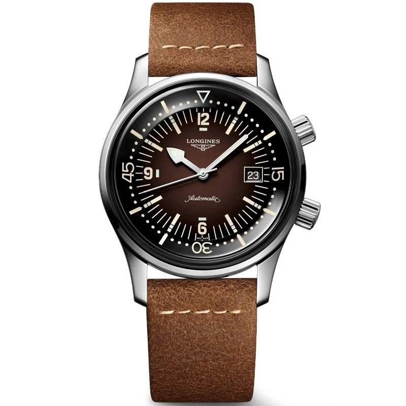 Longines Legend Diver 42mm Brown Dial Men's Watch L37744602
