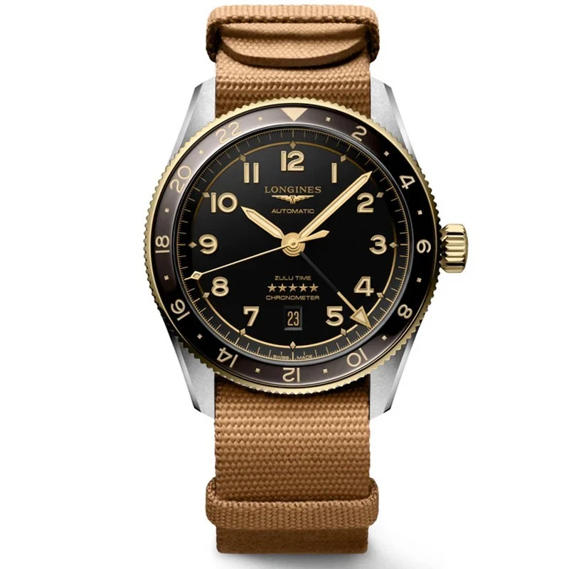 Longines Spirit Zulu Time 42mm Anthracite Dial Men's Watch L38125539