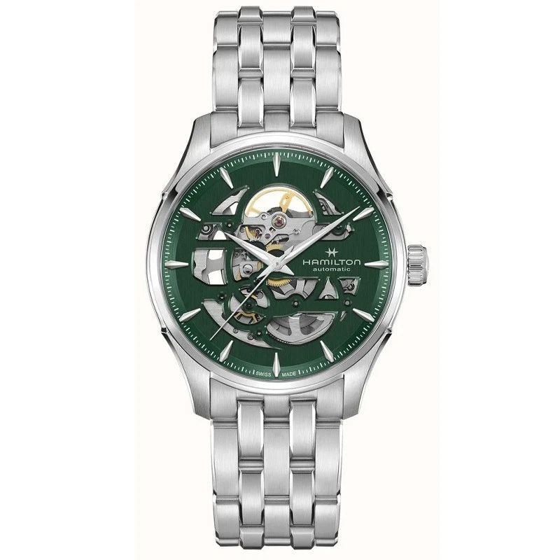 Hamilton Jazzmaster Skeleton Auto 40mm Green H42535160