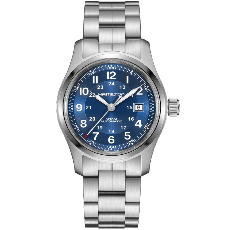 Hamilton Khaki Field Auto 42mm Navy Blue Dial Bracelet H70605140