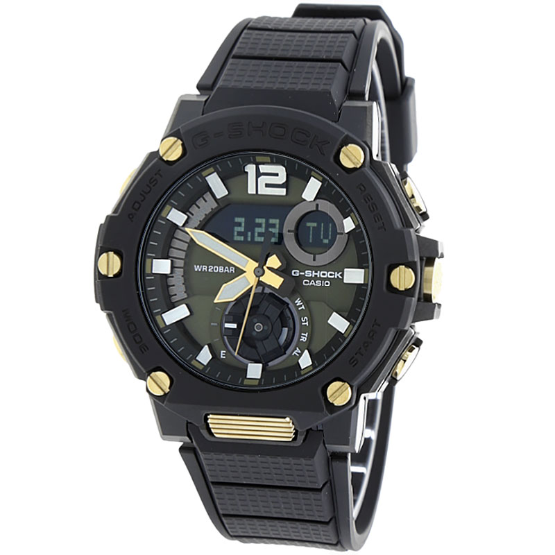 Casio G-Shock G-STEEL Carbon Core Guard Black Strap Mens Watch GSTB300B-1A