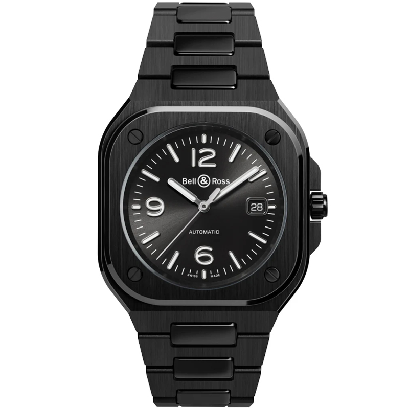 Bell & Ross BR 05 Auto 41mm Black Dial Ceramic Men's Watch BR05A-BL-CE